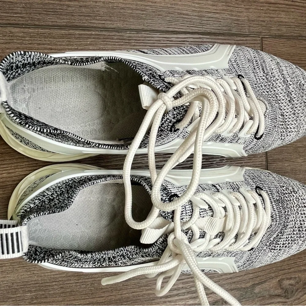 Stylish Gray and Cream women athletic walking shoes